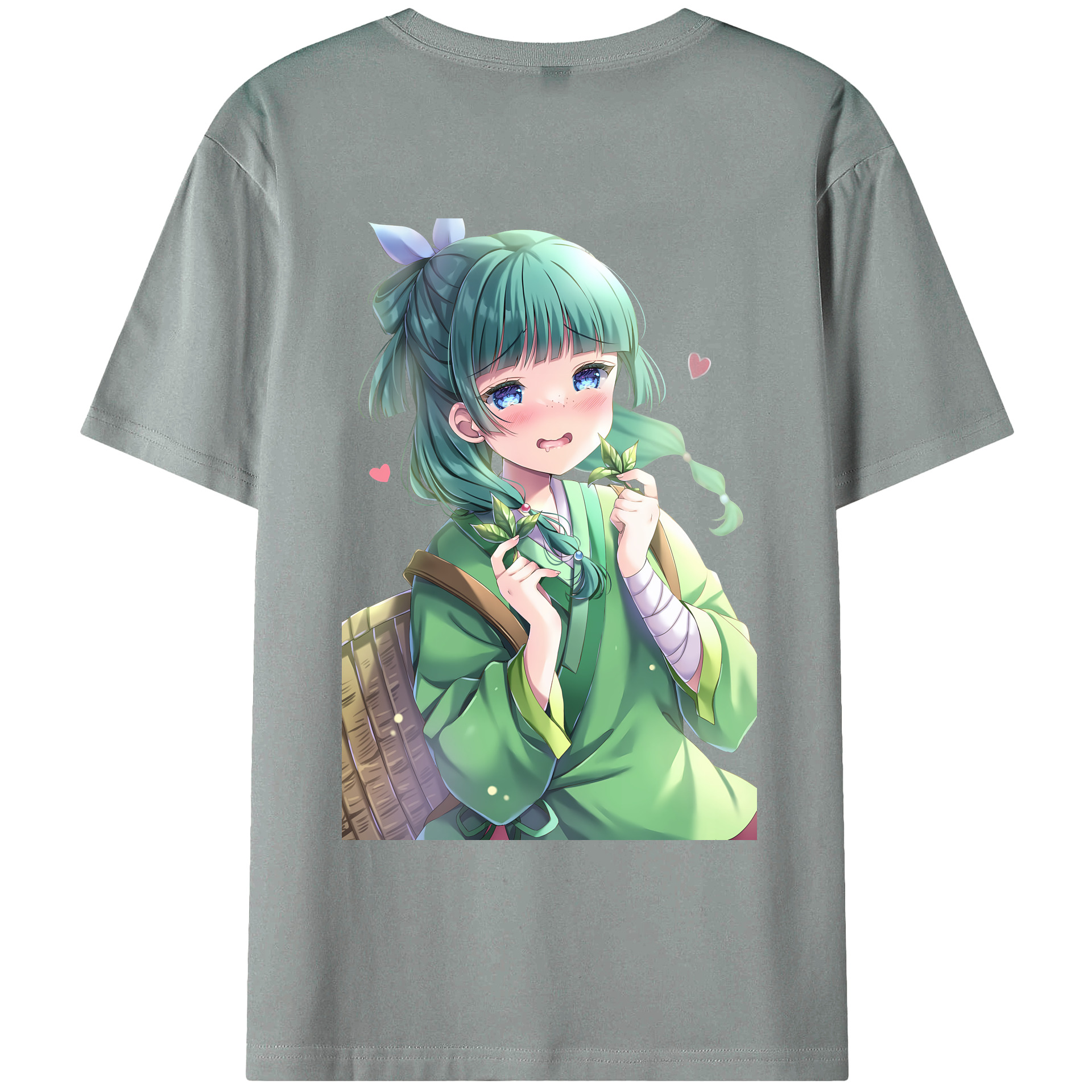 （画像用） 薬屋のひとりごと The Apothecary Diaries 綿100％ メンズ半袖Tシャツ（バックプリント） 通気性